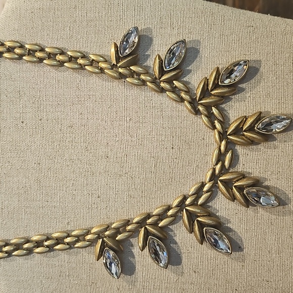 Stella & Dot Jewelry - Stella & Dot Crystal Drop Brass Necklace
